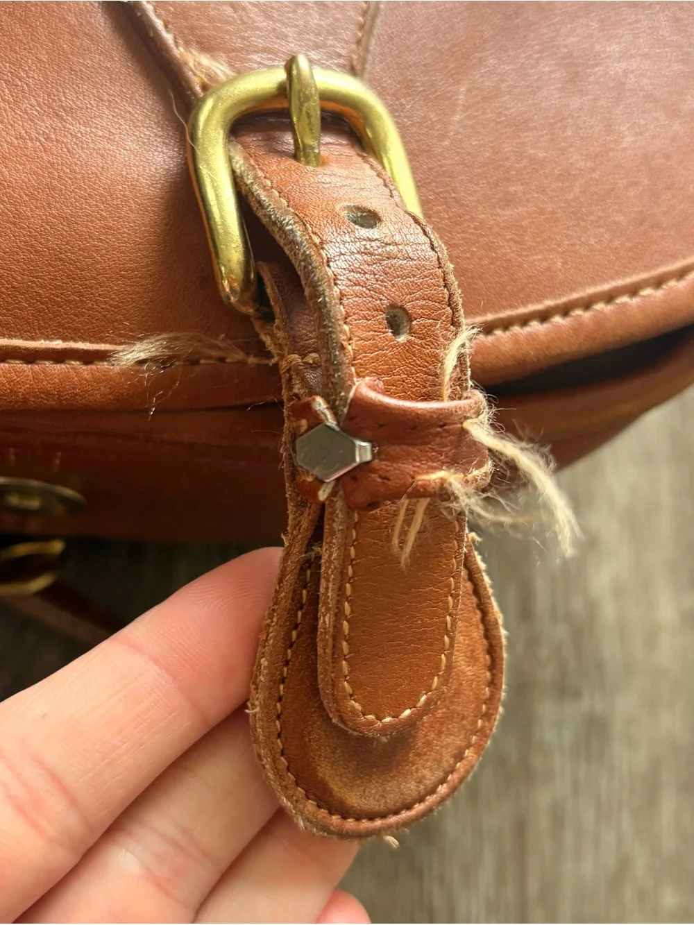 Vintage Coach Saddle Bag